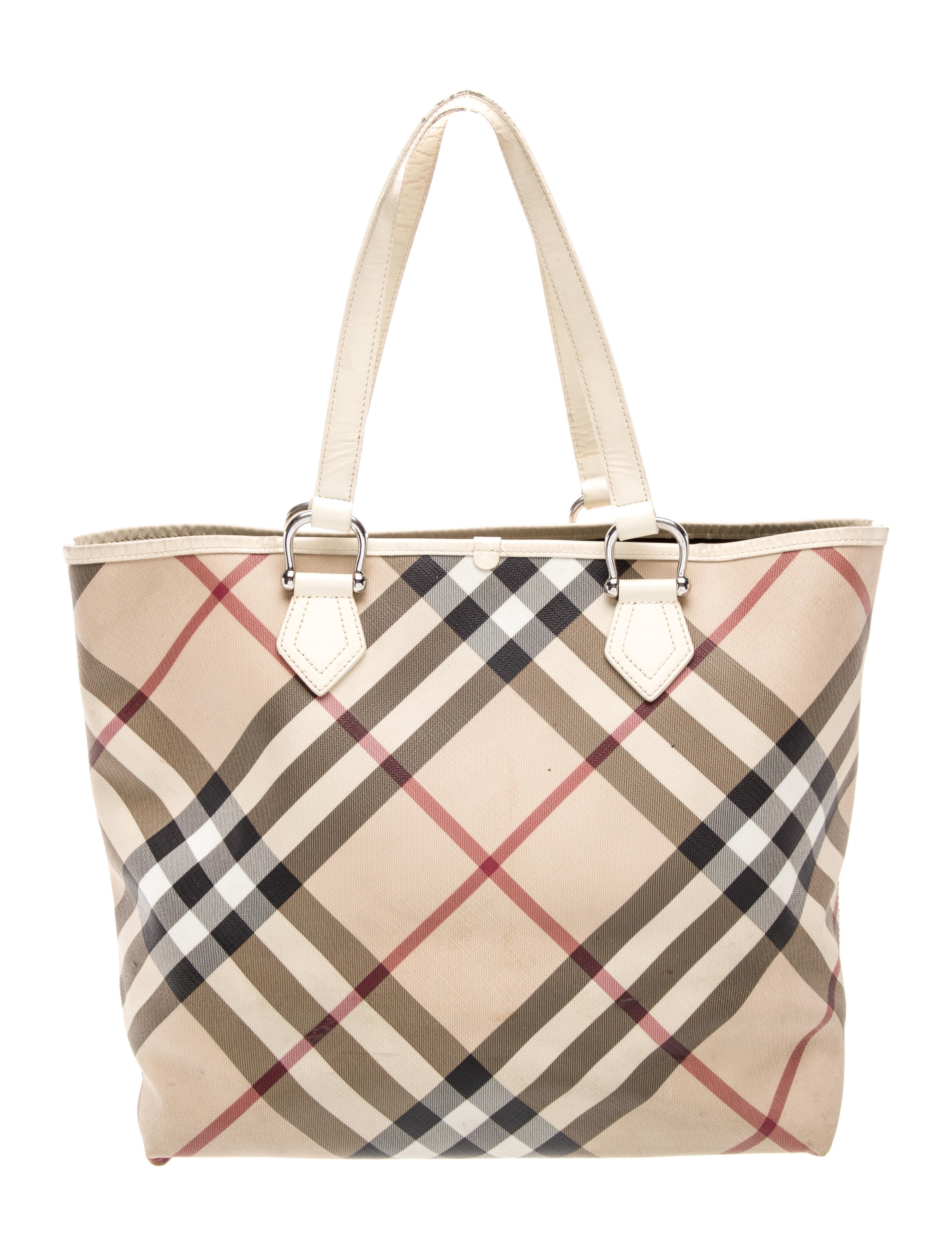 Burberry Super Nova Check Top Handle Bag
